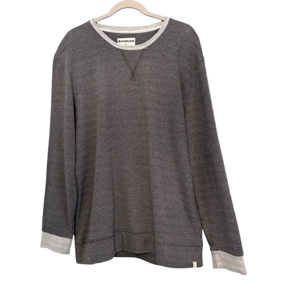 The Normal Brand Gray and White Sweatshirt - Picture 2 of 8